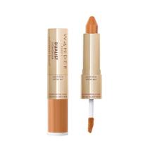 Corretivo Wander Beauty Dualist, fosco e iluminador, dourado e rico em ouro Corretivo Wander Beauty Dualist, fosco e iluminador, dourado e rico em ouro