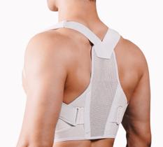 Corretor De Postura Fliptok Lombar Cervical Reforçado Branco Corretor De Postura Fliptok Lombar Cervical Reforçado Branco
