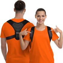 Corretor de postura Gearari para suporte de costas de homens e mulheres Corretor de postura Gearari para suporte de costas de homens e mulheres