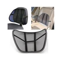 Corretor postural com massageador encosto lombar carro cadeira apoio para costas ergonomico preto - AUTOTOOLS