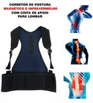 Corretor Postural Suporte Ajustável Ombros Costas Coluna