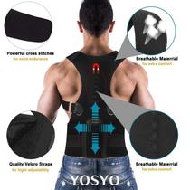 Corretor Postural Tipo Colete Suporte de Coluna com Ímãs para Melhorar a Postura e Aliviar Dor Corretor Postural Tipo Colete Suporte de Coluna com Ímãs para Melhorar a Postura e Aliviar Dor