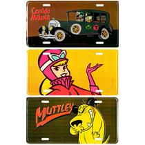 Corrida Maluca Kit com 3 Placas - Muttley, Penélope Charmosa e Quadrilha de Morte