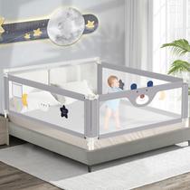 Corrimão de cama JWPEHOE ajustável Toddler Guard Queen 200x150 cm