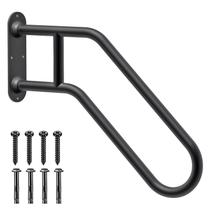 Corrimão SELEWARE Heavy Duty, antiderrapante, em forma de U, preto, 3 etapas Corrimão SELEWARE Heavy Duty, antiderrapante, em forma de U, preto, 3 etapas