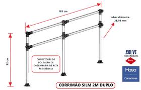 Corrimão SLIM 2M - Preto