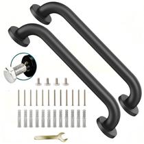 Corrimão SLYLINRY 41 cm Preto em Aço Inoxidável, Kit com 2 Unidades Corrimão SLYLINRY 41 cm Preto em Aço Inoxidável, Kit com 2 Unidades