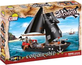 Corsair Ship - Navio Corsário - Piratas - Blocos de Montar 320 Peças - Cobi