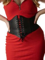 Corselet Cinto Corpete Espartilho Elástico Gótico Cinto Modelador Afina Cintura