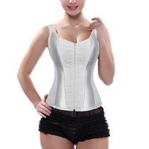 Corselet Corset Corpete Realça Cintura Valoriza Busto Alça e Zíper Frontal Linha Fashion Branco M623 Corselet Corset Corpete Realça Cintura Valoriza Busto Alça e Zíper Frontal Linha Fashion Branco M623