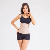 Corselet Cotton Body Shaper Bege Esbelt 01431 Corselet Cotton Body Shaper Bege Esbelt 01431