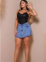 Corselet Cropped sem alça Em Couro Com Bojo E forro Moda Feminina Casual Corselet Cropped sem alça Em Couro Com Bojo E forro Moda Feminina Casual