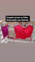 Corset com amarração na lateral