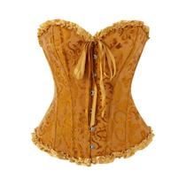 Corset Corpete Espartilho Cinta Modela Afina Cintura Floral