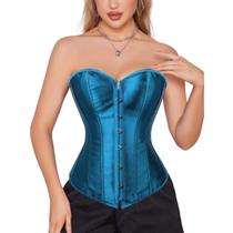 Corset Corselet Espartilho Modelador Acetinado Linha Casual Tam 36 a 56 Cores M747