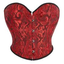 Corset Cropped Bustier Top Espartilho Curto Corpete Floral