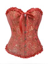 Corset Espartilho Cinta Corpete Modela Cintura Afina Floral Corset Espartilho Cinta Corpete Modela Cintura Afina Floral