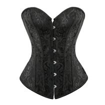 Corset Espartilho Corselet Corpete Florido Sem Babado