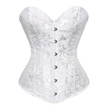 Corset Espartilho Corselet Corpete Florido Sem Babado