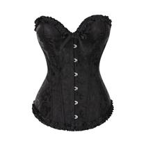 Corset Gótico Steampunk plus Size Sem Mangas Vintage Bustier Torso Longo Feminino Sexy Corselet Do Corset Gótico Steampunk plus Size Sem Mangas Vintage Bustier Torso Longo Feminino Sexy Corselet Do