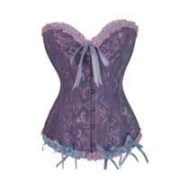 Corset Gótico Vitoriano Feminino Com Amarração E Barbatanas, Modelador Sexy Tipo Bustiê Corset Gótico Vitoriano Feminino Com Amarração E Barbatanas, Modelador Sexy Tipo Bustiê