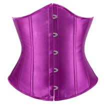 Corset Underbust Cetim Espartilho Cinta Modeladora Afina Cintura