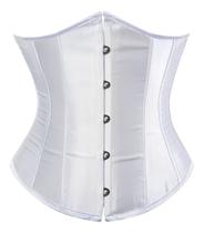 Corset Underbust Cetim Espartilho Cinta Modeladora Afina Cintura