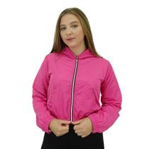 Corta Vento Bright Girls Cropped Com Bolsos - 3037