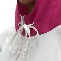 Corta vento feminino com capuz bicolor jaqueta com touca liso não junta bolinhas