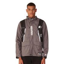 Corta Vento Jaqueta Starter Aberta Cinza Mescla