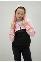 Corta Vento Recortes IInfantil Juvenil Unissex com Capuz, Cordinhas de Amarração, Zíper, Bolsos Laterais e Elástico nos Punhos e na Barra Corta Vento Recortes IInfantil Juvenil Unissex com Capuz, Cordinhas de Amarração, Zíper, Bolsos Laterais e Elástico nos Punhos e na Barra