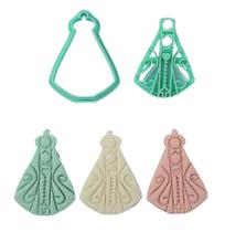 Cortador 3D Santinha Santa 5cm Religioso Batizado