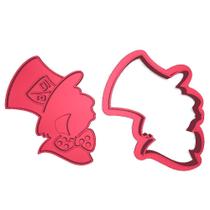 Cortador Alice País Maravilhas Chapeleiro Marcador