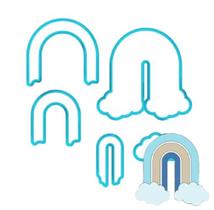 Cortador Arco Iris Com Nuvem 7CM Cortador Arco Iris Com Nuvem 7CM