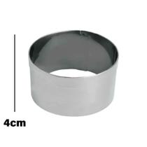 Cortador Aro Redondo 10x10x4cm - Ref. 2070 - 1 unidade - RR Cortadores - Rizzo Cortador Aro Redondo 10x10x4cm - Ref. 2070 - 1 unidade - RR Cortadores - Rizzo