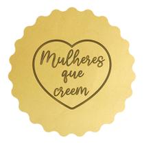 Cortador Biscoito Coração Frase Mulheres que Creem