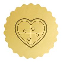 Cortador Biscoito Coração Quebra-Cabeça Autismo