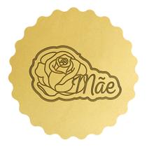 Cortador Biscoito Dia das Mães Rosa Decorada