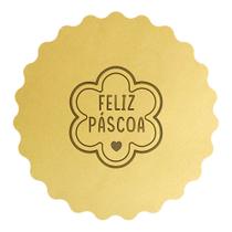 Cortador Biscoito Feliz Páscoa Flor com Coraçãozinho Cortador Biscoito Feliz Páscoa Flor com Coraçãozinho