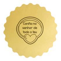Cortador Biscoito Frase Religiosa Confia no Senhor Cortador Biscoito Frase Religiosa Confia no Senhor