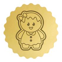 Cortador Biscoito Gingerbread em Pé Fofo com Laçinho Cortador Biscoito Gingerbread em Pé Fofo com Laçinho