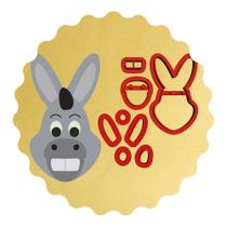 Cortador Biscoito Modular Cabeça Burro Sherek