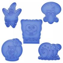 Cortador Biscoito Molde Forma BOB ESPONJA Marcador Carimbo Pasta Americana Massa
