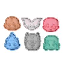 Cortador Biscoito Molde Forma Coleção avatar a lenda de aang Marcador Carimbo Pasta Americana MassA