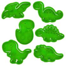 Cortador Biscoito Molde Forma DINOSSAURO DINO JURASSICO Marcador Carimbo Pasta Americana Massa