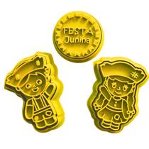 Cortador Biscoito Molde Forma FESTA JUNINA JULINA FESTA SAO JOAO Marcador Carimbo Pasta Americana Massa