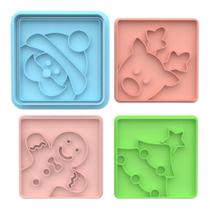 Cortador Biscoito Molde Forma NATAL Marcador Carimbo Pasta Americana Massa Impres