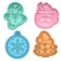 Cortador Biscoito Molde Forma NATAL Marcador Carimbo Pasta Americana Massa Impres