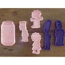Cortador Biscoito Molde Forma OS SIMPSONS Marcador Carimbo Pasta Americana Massa Cortador Biscoito Molde Forma OS SIMPSONS Marcador Carimbo Pasta Americana Massa