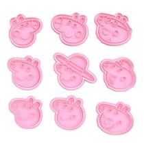 Cortador Biscoito Molde Forma PEPPA PIG Marcador Carimbo Pasta Americana Massa Impres Cortador Biscoito Molde Forma PEPPA PIG Marcador Carimbo Pasta Americana Massa Impres